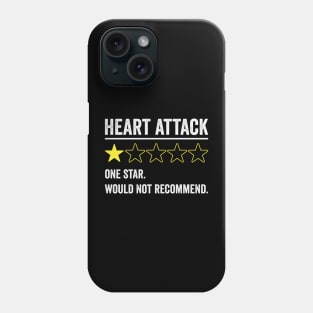 Heart Attack Would Not Recommend Funny Heart Surgery Phone Case