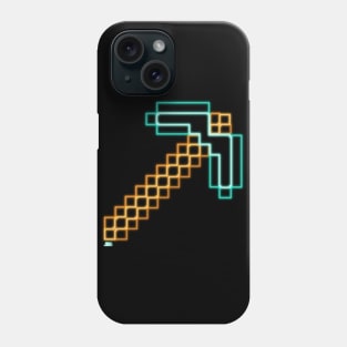 Neon Diamond Pickaxe Phone Case