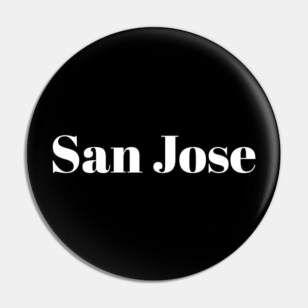 San Jose Pin by bestStickers