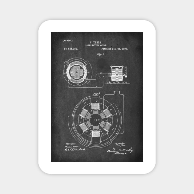 Nikola Tesla patent Magnet by MiljanaVuckovic
