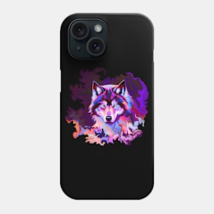 Mystic Wolf Purple Phone Case