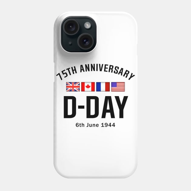 D-Day 75 Year Anniversary Phone Case by SeattleDesignCompany