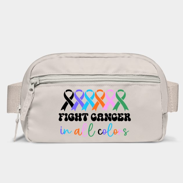 Multi colored ribbons cancer awareness by Luxinda