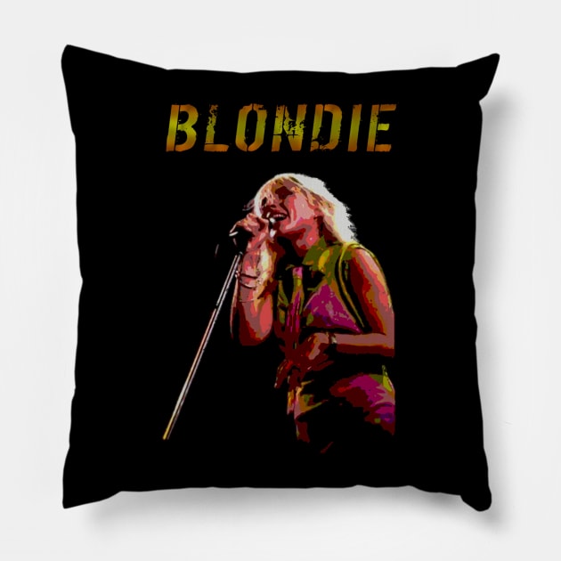 Blondie Chart Success Pillow by Merle Huisman