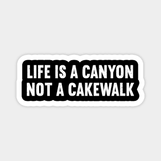 Life is a Canyon, Not a Cakewalk Magnet