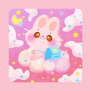 Bunny fly to the moon 🌙 T-Shirt