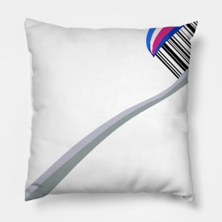 Barcode Art - Toothbrush Pillow