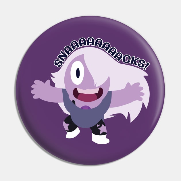 Amethyst - SNACKS Pin by smirkingdesigns