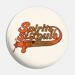 Retro Defunct Spirits of St Louis Basketball Pin