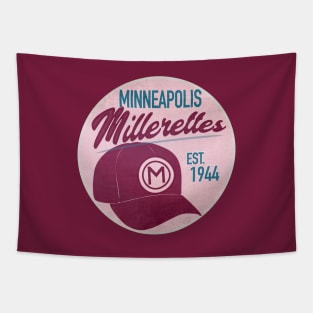 Minneapolis Millerettes • AAGPBL Hat Tapestry