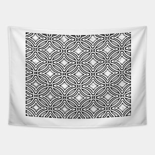 Black and white celtic weave Tapestry