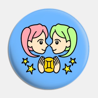 Gemini Zodiac Sign Pin