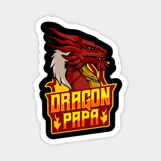 Awesome Dragon Papa Fearsome Dragon Fantasy Dad Magnet