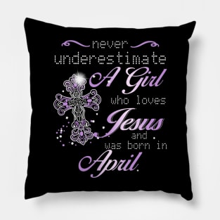 April Girl Pillow