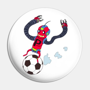 robot or soccer Pin