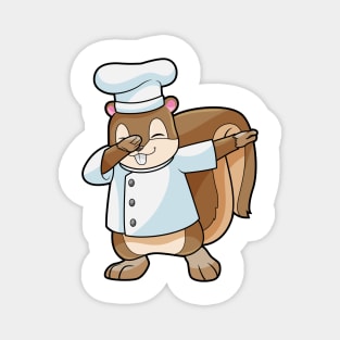 Squirrel as Cook with Cooking apron Magnet