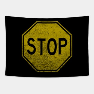 Retro Stop Sign (faded) Tapestry