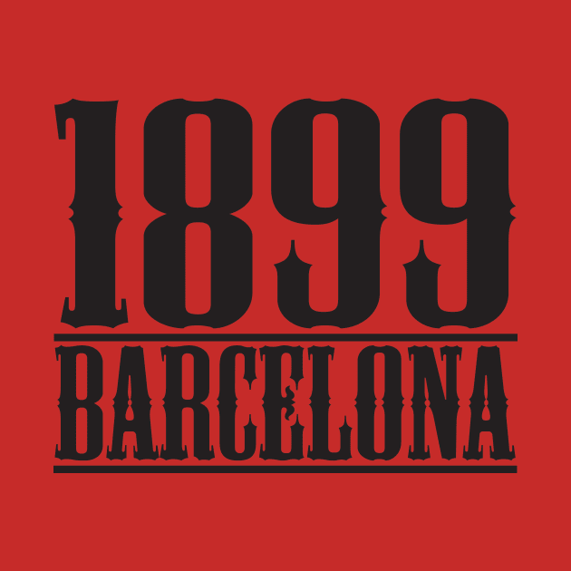 FC Barcelona 1899 Retro Football T-Shirt by pugkung0073