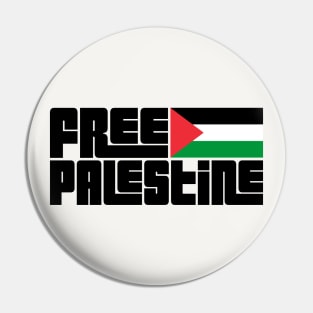 Free Palestine \/\/ Retro Style Design Pin