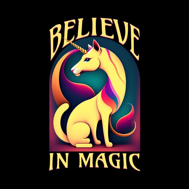 Believe In Magic CatUnicorn by Liesl Weppen