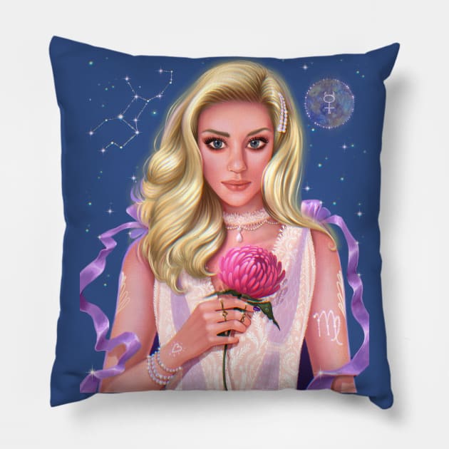 Zodiac collection - Virgo Pillow by helen_morgun