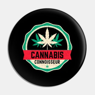 Weed Stoner Cannabis Connoisseur Marijuana Smoke Pin