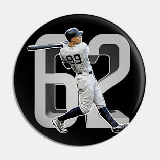 Aaron Judge Home Run Champ 62 Yankees Pin