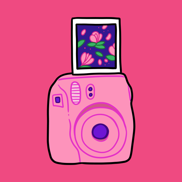 Pink Polaroid by StripedCactusArt