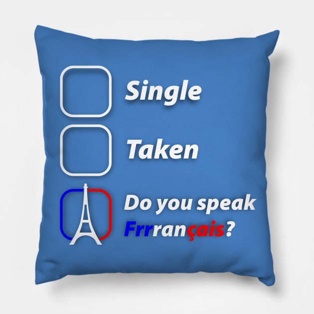 Do you speak Français? Pillow by LoveEndlessVibes