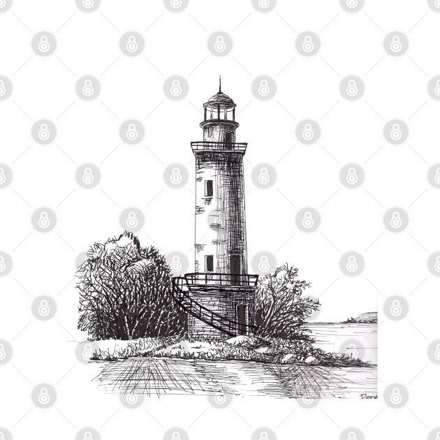 Lighthouse Serenity by ReneeDixonArt