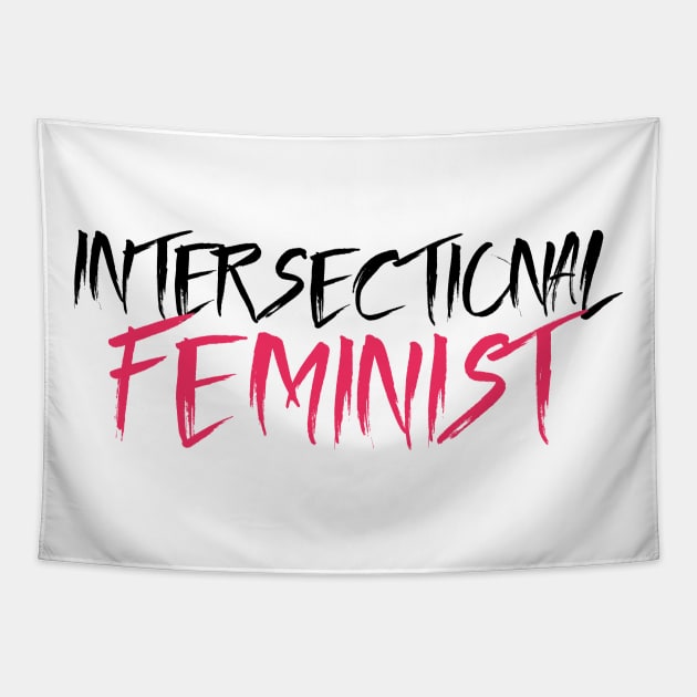 Intersectional Feminist - Black Tapestry by FairyNerdy