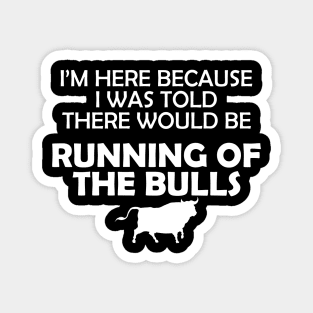 Running of the bulls - I was here because I was told there would be Magnet