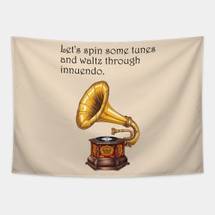 Waltzing Through Innuendo: A Gramophone Groove Tapestry