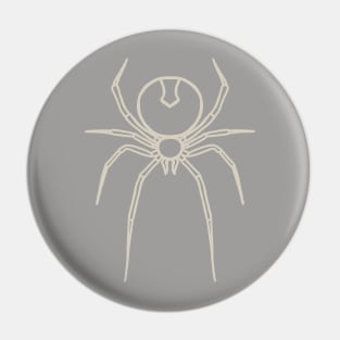 Simply Spooky Collection - Spider - Ghost Grey and Bone White Pin