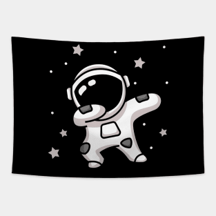 Cute Dabbing Astronaut Funny Space Kids Tapestry