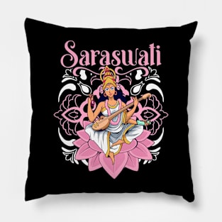 Hindu God - Saraswati Pillow