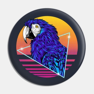 Macaw Parrot Retro Pin