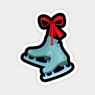 Pair of ice skates with Magnet