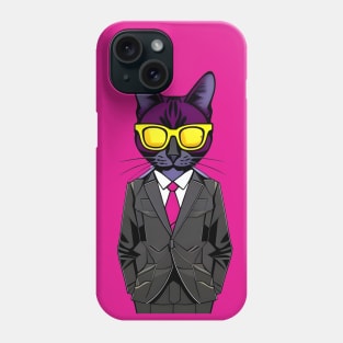 Cat Boss In Elegant Suit Phone Case