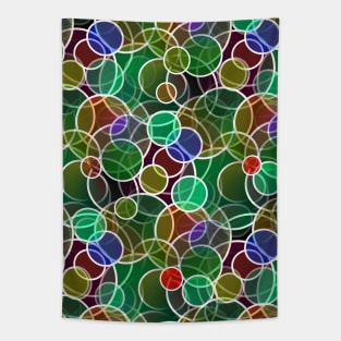 PSYCHEDELIC Circles Abstract Designs Tapestry