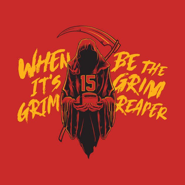 Disover Kansas City Chiefs Grim Reaper - Mahomes - T-Shirt