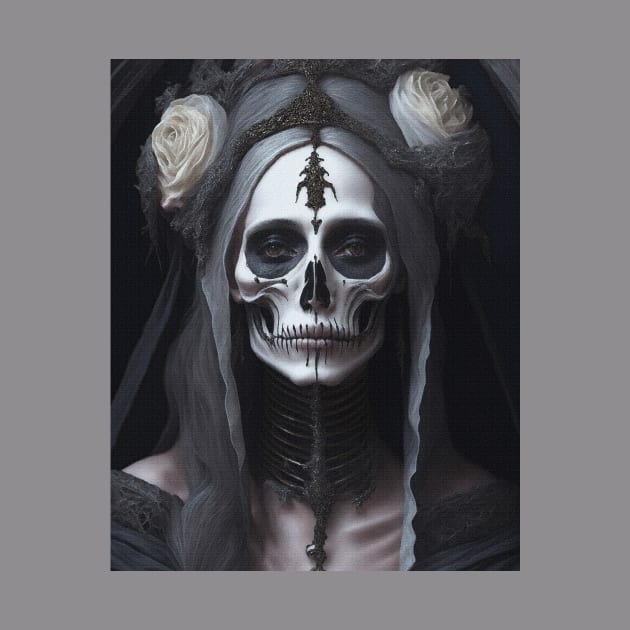 Painting of Santa Muerte by metamorfatic