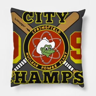 1992 City Champs Springfield Nuclear Plant Pillow