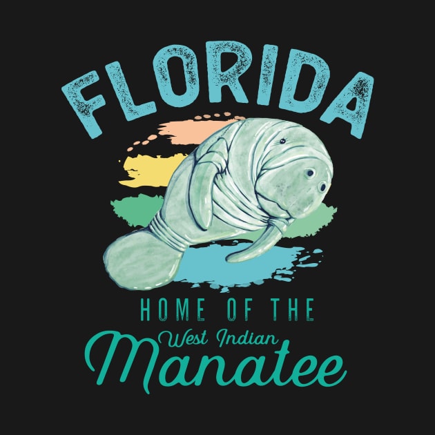 Florida Home Of The West Indian Manatee by MarkusShirts