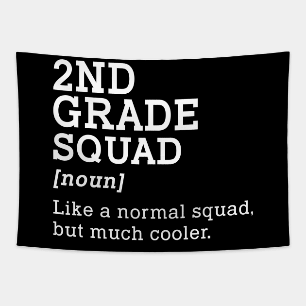 2nd Grade Squad Back to School Gift Teacher Second Grade Team Tapestry by kateeleone97023