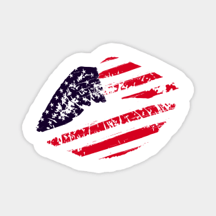 American flag lips Magnet