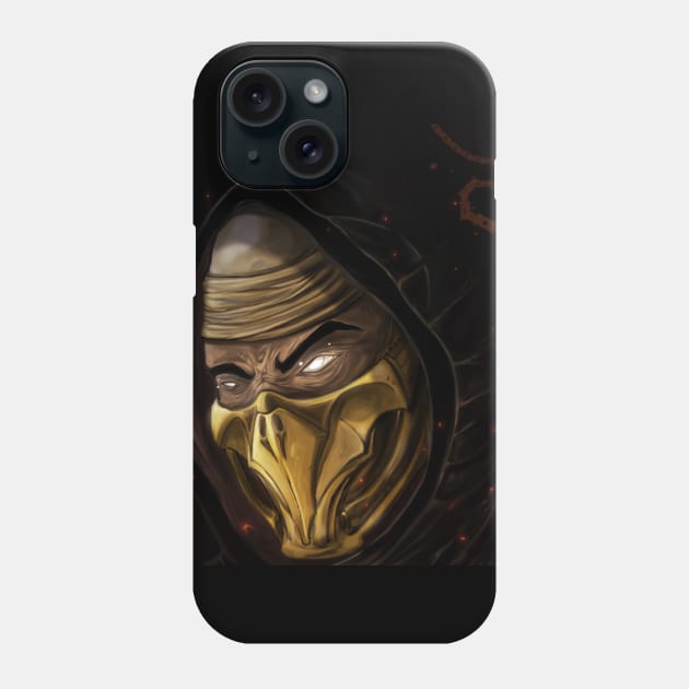 Scorpion Portrait Phone Case by rezon