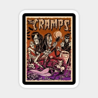 Punk Rock Psychosis The Cramps Voodoo Rhythms Shirt Magnet