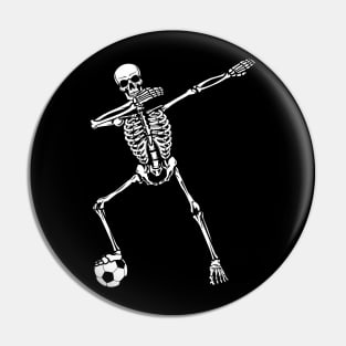 dabbing skeleton Pin