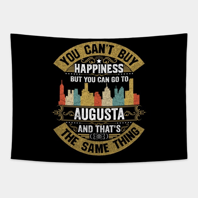 USA City Augusta City T-Shirt I Love Augusta Flag Georgia State Home City Augusta Map Native American USA Flag Tapestry by BestSellerDesign